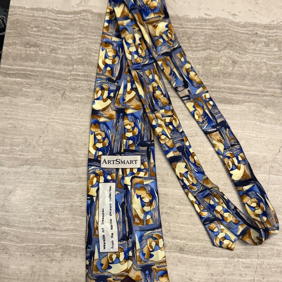 ArtSmart Silk Tie from the Marina Picasso Collection Long / Tall 66" - Picture 6 of 10